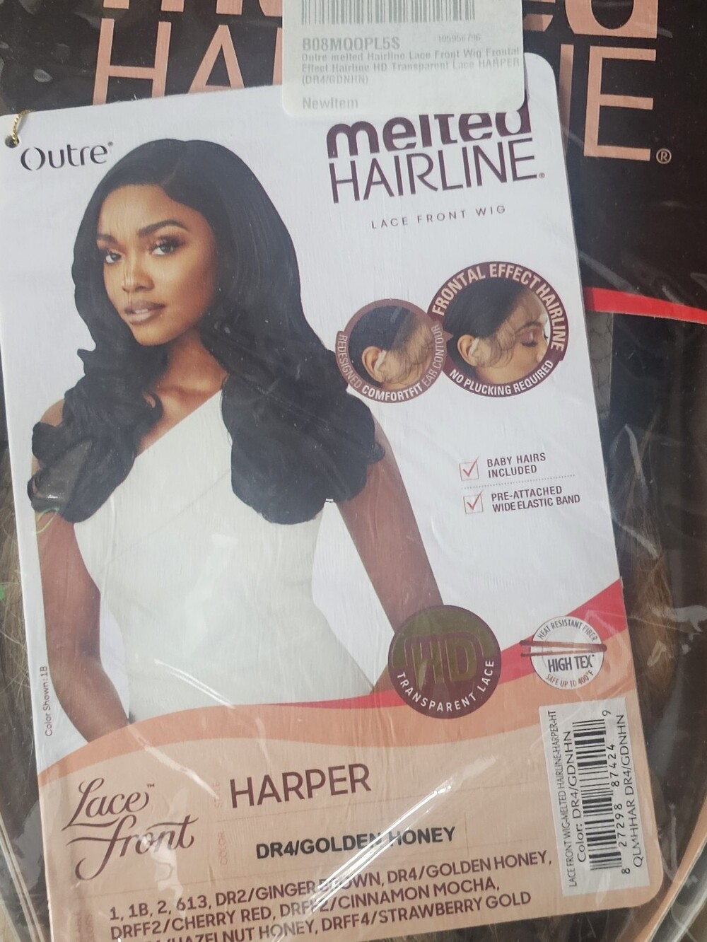 Melted Hairline Lace Front Wig - Harper (DR4/Golden Honey)